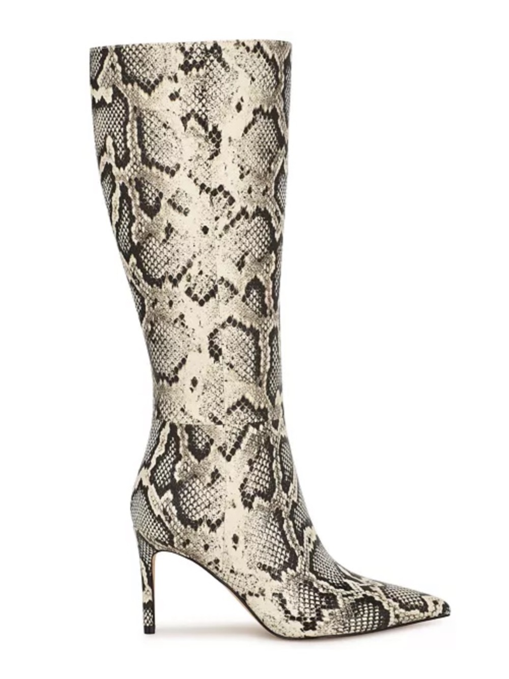 Nine West Snake-Print Pointed Toe Snake Print Stiletto Boots